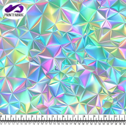 Motif abstrait holographique vibrant