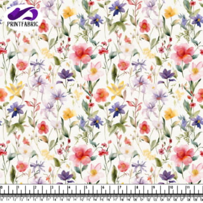 Motif Floral Aquarelle pour Papier Peint et Tissu