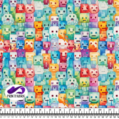 Cubes Colorés Inspirés de Minecraft