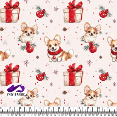 Festive Corgis with Christmas Decor