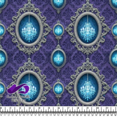 Chandelier vintage élégant en argent orné