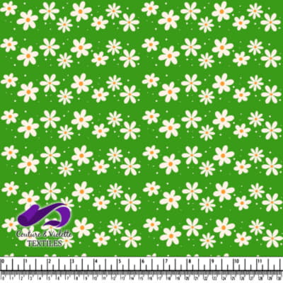 Small white and yellow flower pattern