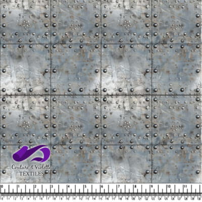 Plaques métalliques industrielles avec texture rouillée et usée