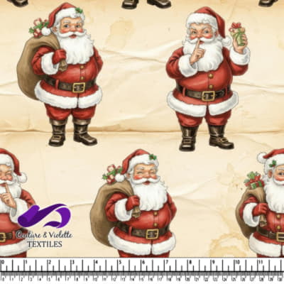 Illustrations vintage du Père Noël