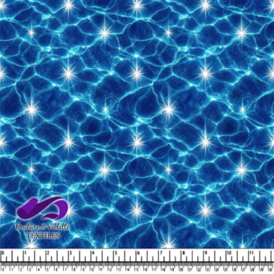 Motif de Surface d'Eau Bleue Étincelante