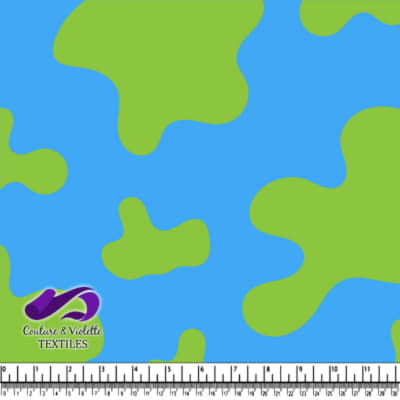 Motif camouflage abstrait bleu et vert