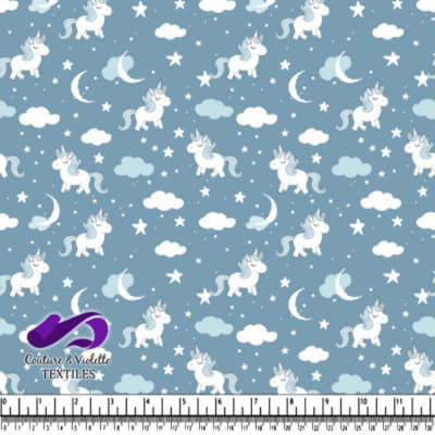 Cute unicorns stars moons and clouds