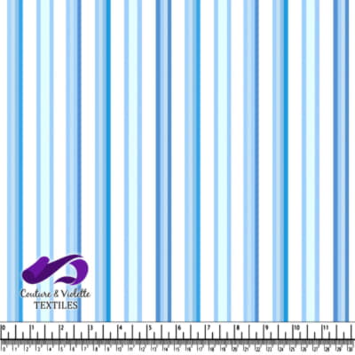 Light and Dark Blue Vertical Stripes Textile Pattern