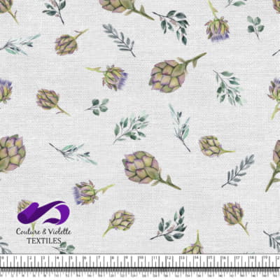 Artichaut sur fond blanc