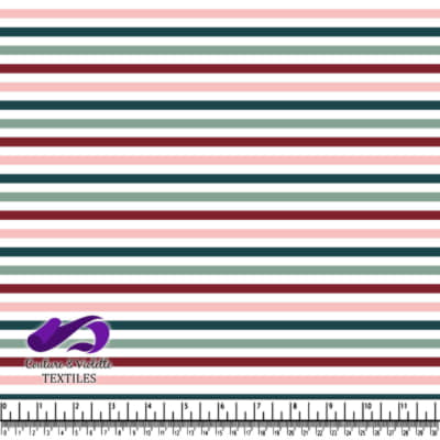 Checkerboard - Rayures deep teal & Winery