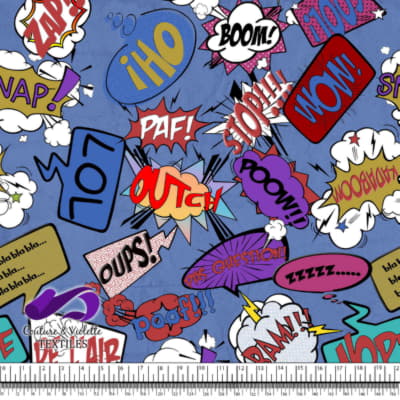 Comic book - Bulles de Dialogue LOL sur Fond Bleu