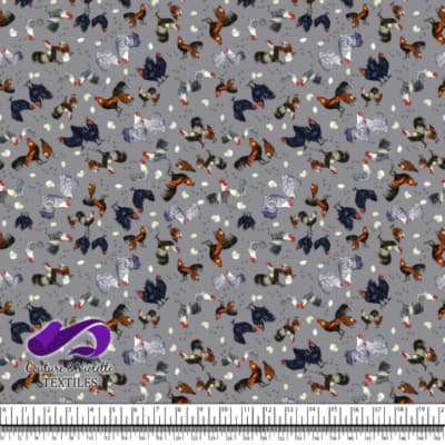 Roosters and hens - Flock on Chiseled Stone background