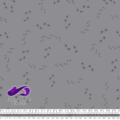 Roosters and hens - Footprint on Chiseled Stone background