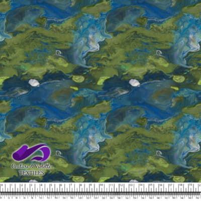 Emulsion resin - Bleu et vert