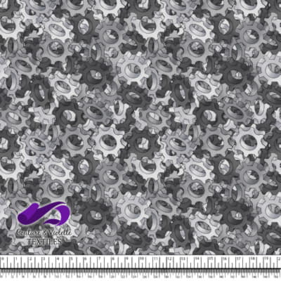 Mecanique - Texture engrenages - Noir et blanc