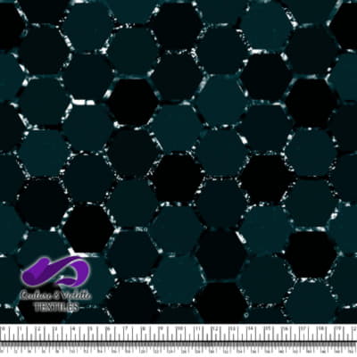 Honeycomb Webb - Grille cosmique - Sarcelle foncé