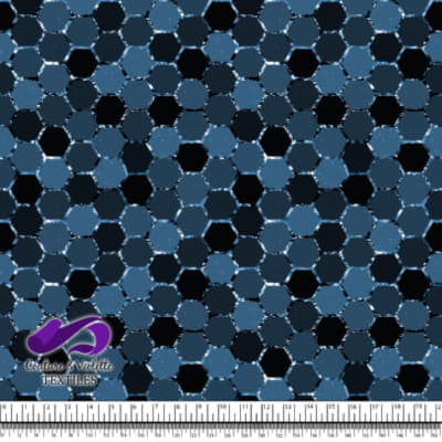 Honeycomb Webb - Grille cosmique - Lichen blue