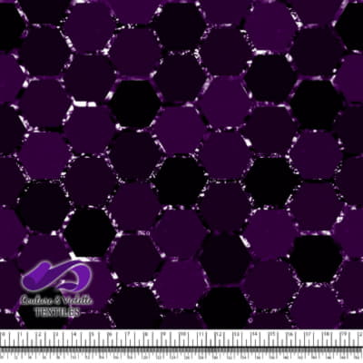 Honeycomb Webb - Grille cosmique - Violet royal