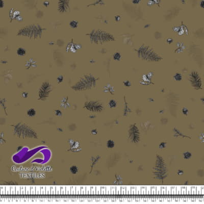 Vintage mushroom - Forest - Martini olive