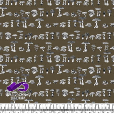 Vintage mushroom - Gravures - Martini olive