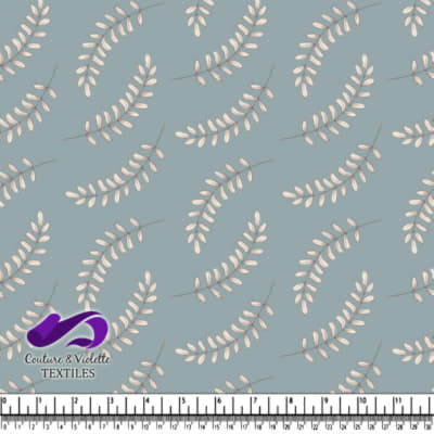 Wedgewood - Feuilles - Blue fog