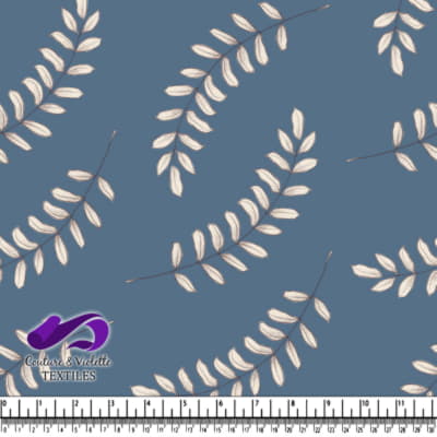 Wedgewood - Feuilles - Blue