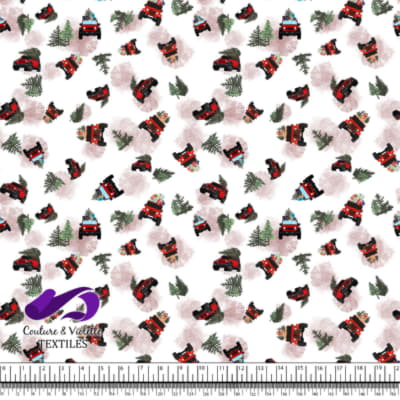 Noel country charm - 4x4 - Blanc