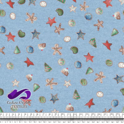 Noël country charm - Biscuits - Clear sky blue