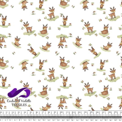 Petits animaux - Cerfs - Blanc