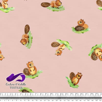Petits animaux - Castors - Pink cloud