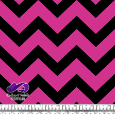 The Pink Doll - Chevrons - Rose violet