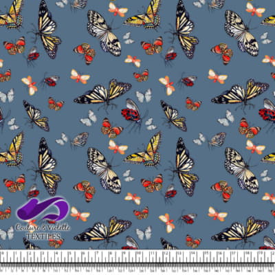 Papillons - Dusty blue