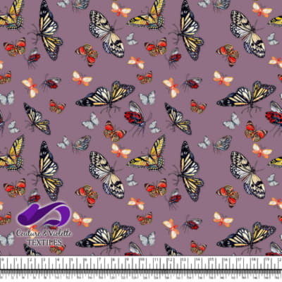 Papillons - Mauve