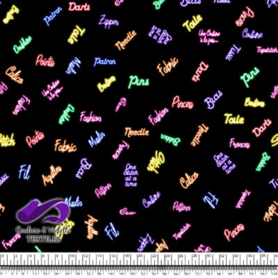 Mots Colorés de Couture et d'Artisanat