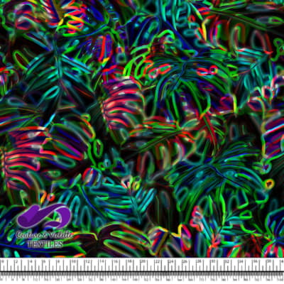 Johnny Jungle - Monstera avec effet Néon