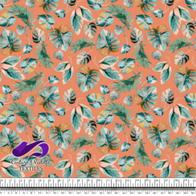 Monstera - Leaf - Coral