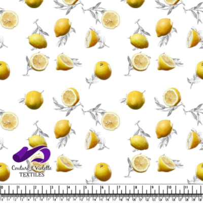 Fruit salad - Lemons - White