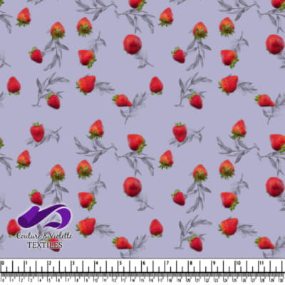 Fruit salad - Strawberries - DUsty lilac