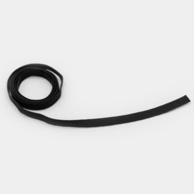 Flat elastic band 6mm - Black
