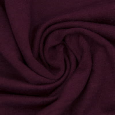 French Terry Bamboo Stretch cotton wine red